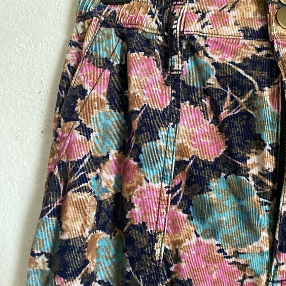 Anthropologie Anisa Floral Corduroy  Floral Tapestry Grandmacore Joggers Size S - Picture 9 of 12